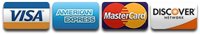 Visa - American Express - Master Card - Discover